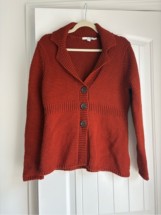 Boden Sweaters - Boden Burnt Orange Cardigan Coat